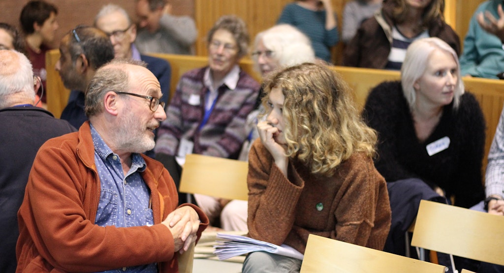 People talking at the CAT conference