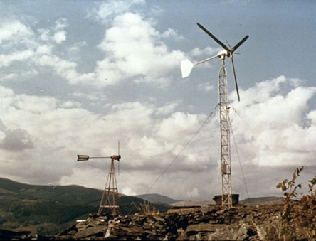 Early wind turbines at CAT